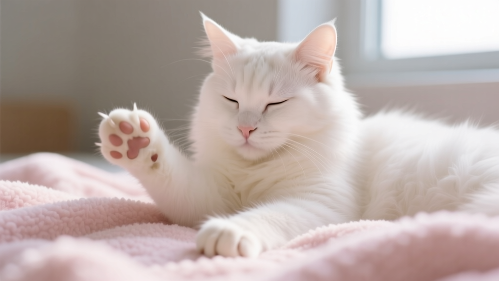 Cat Paw Kneading on Soft Surfaces: Comfort Seeking