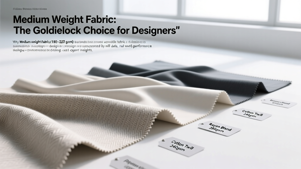 Medium Weight Fabric: The Goldilocks Choice for Designers