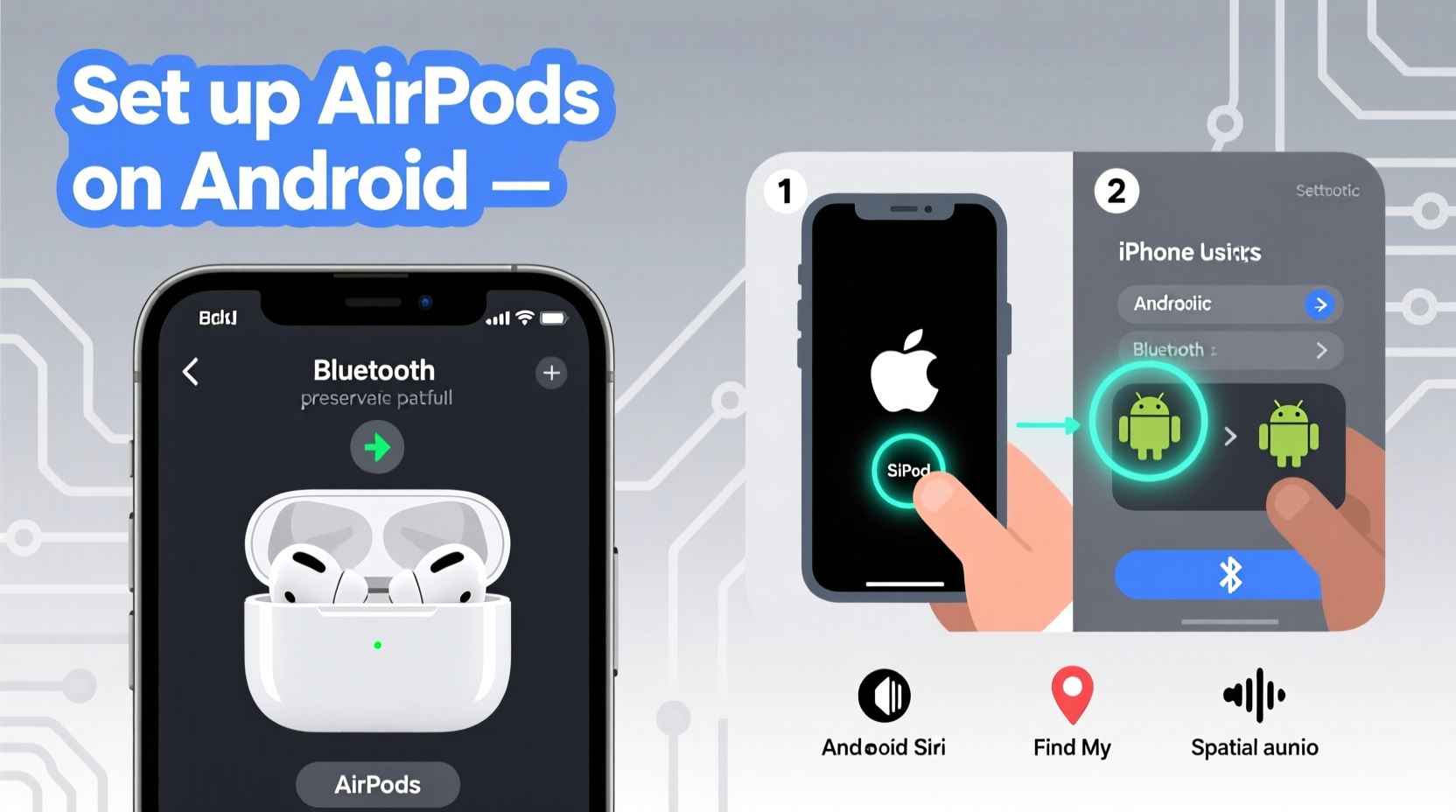 how to pair airpods with android without missing features