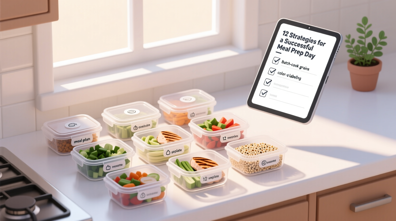 12 strategies for a successful meal prep day