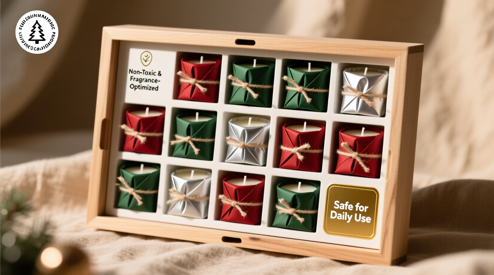 is a scented candle advent calendar safe to use daily during december