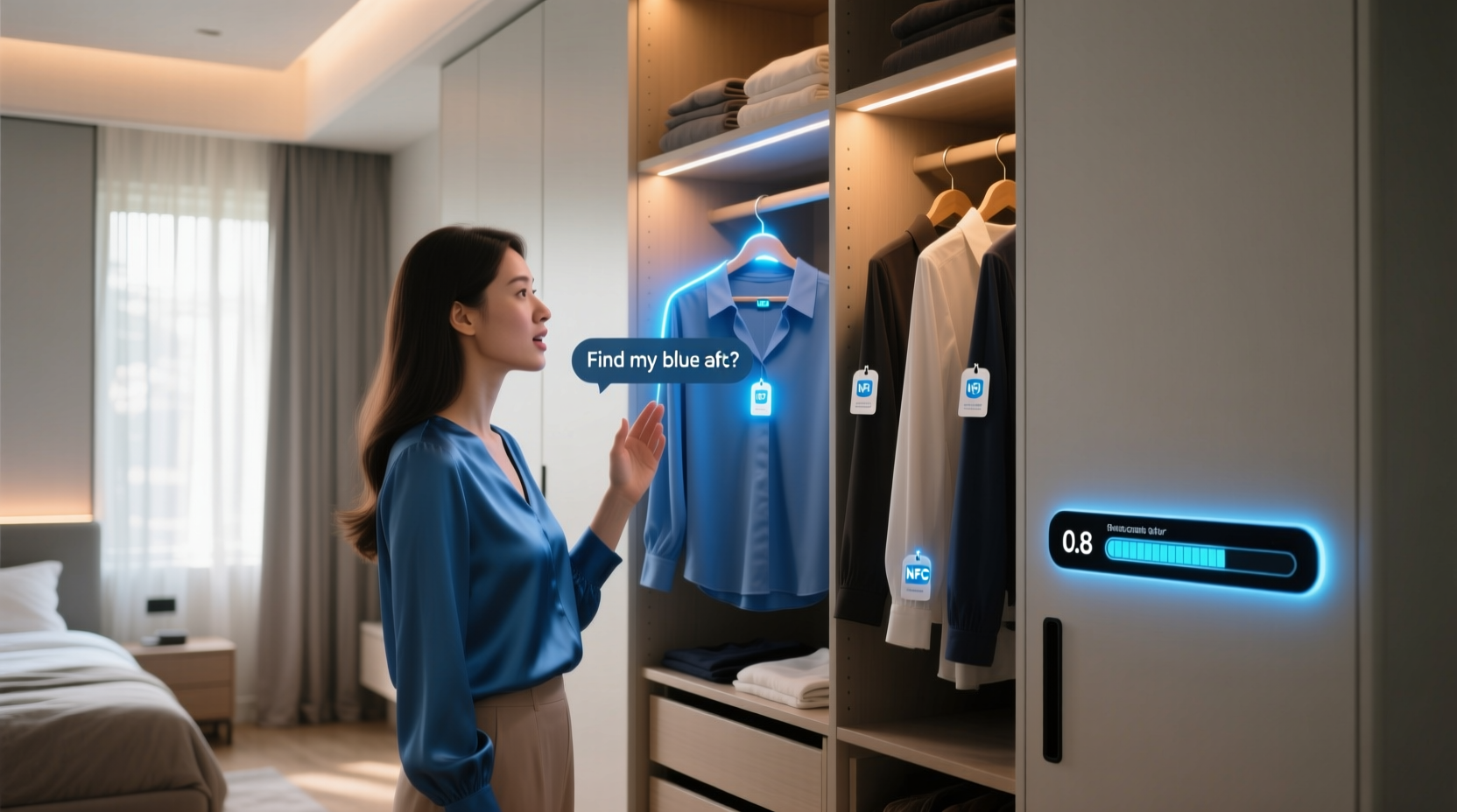 closet organization tips voice enabled item location