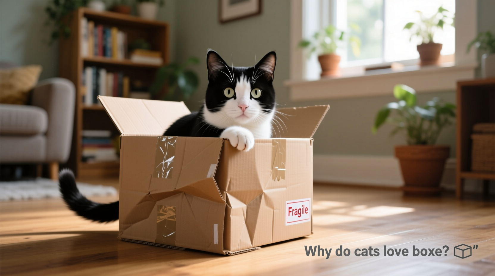 why is my cat obsessed with cardboard boxes and are they actually safe