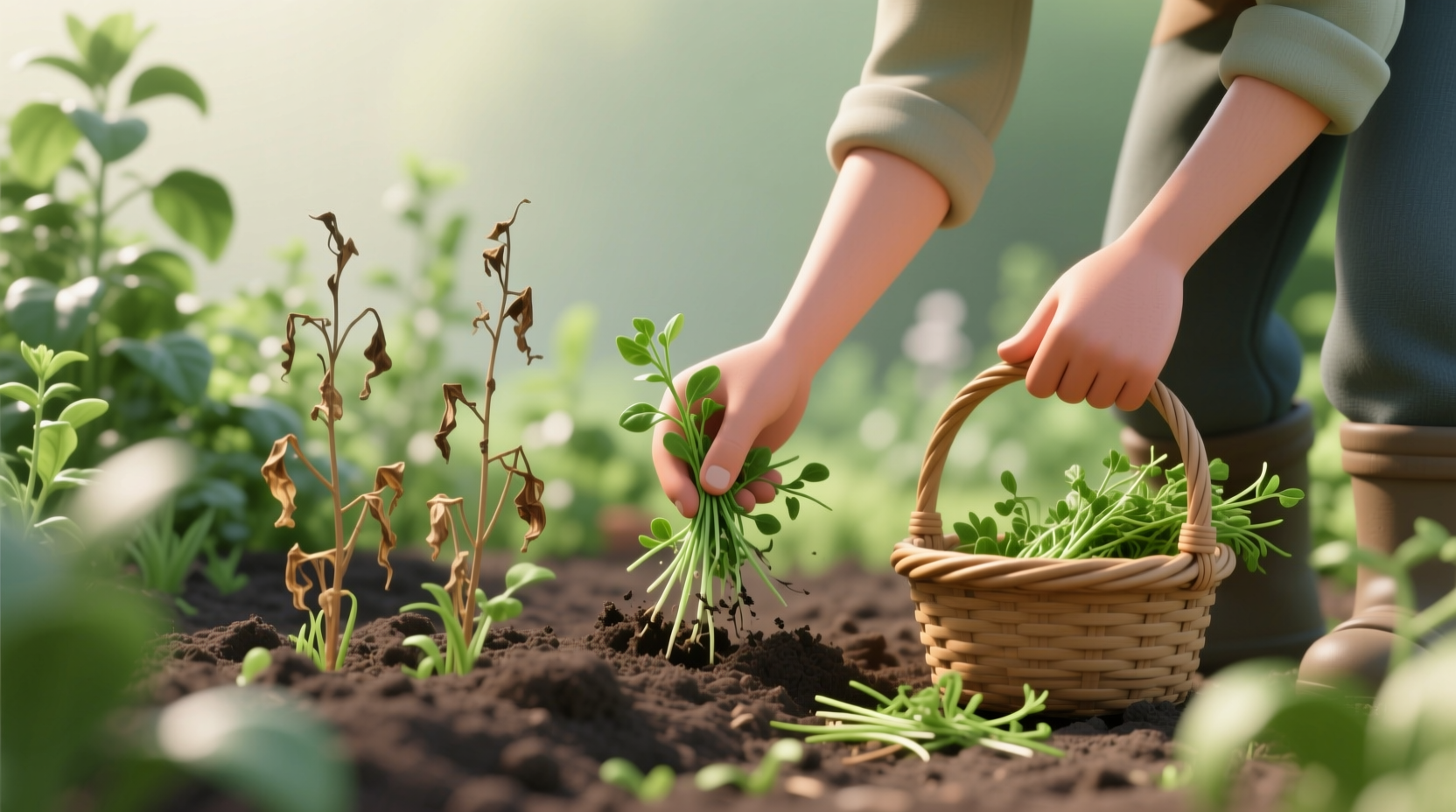 the easiest way to get rid of weeds without harsh synt