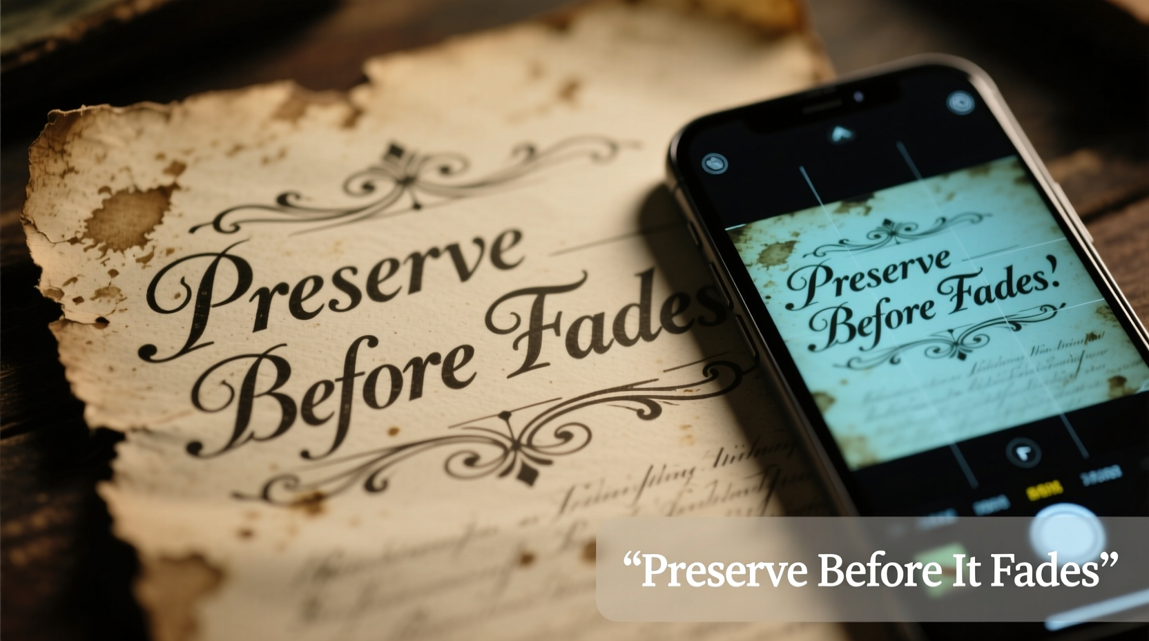 how to digitize handwritten ornament messages before they fade or smudge