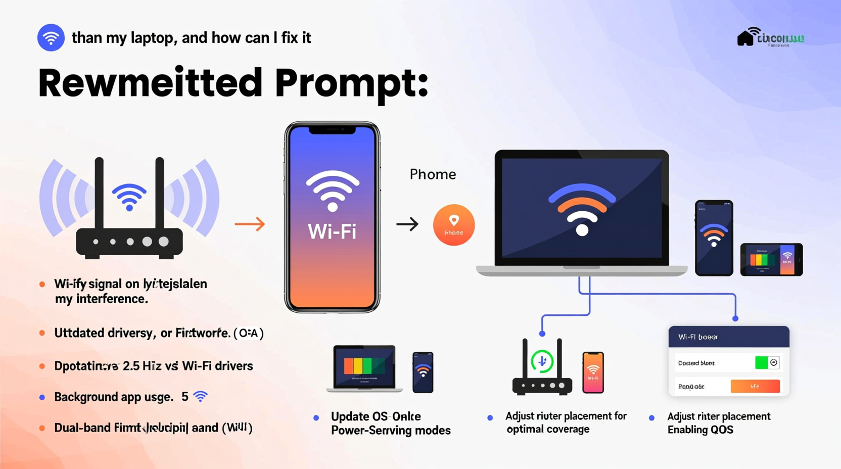 why is my wifi slower on my phone than my laptop and how to fix it