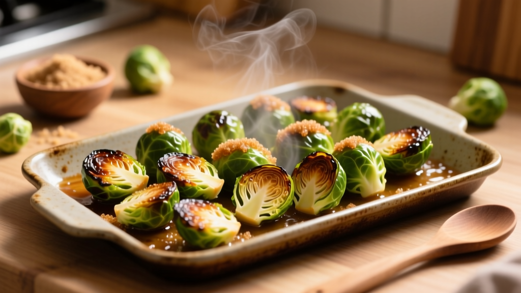 Brown Sugar Brussels Sprouts in Air Fryer (Crispy!)