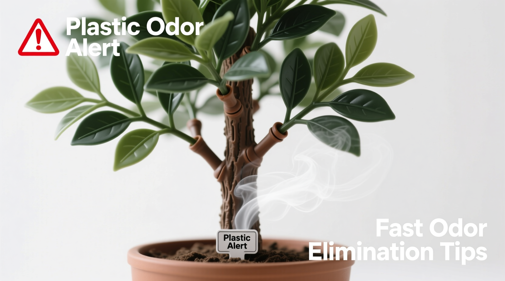 why does my artificial tree smell like plastic how to eliminate odors fast