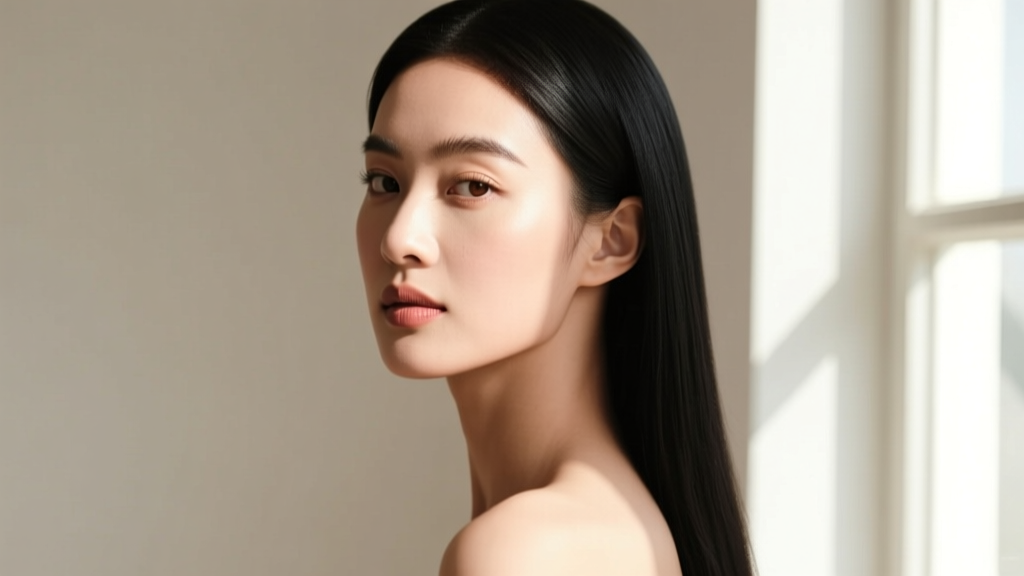 Profile view of a model's ear wearing a seamless 18-gauge solid rose gold hoop ring earring in upper helix cartilage piercing.
