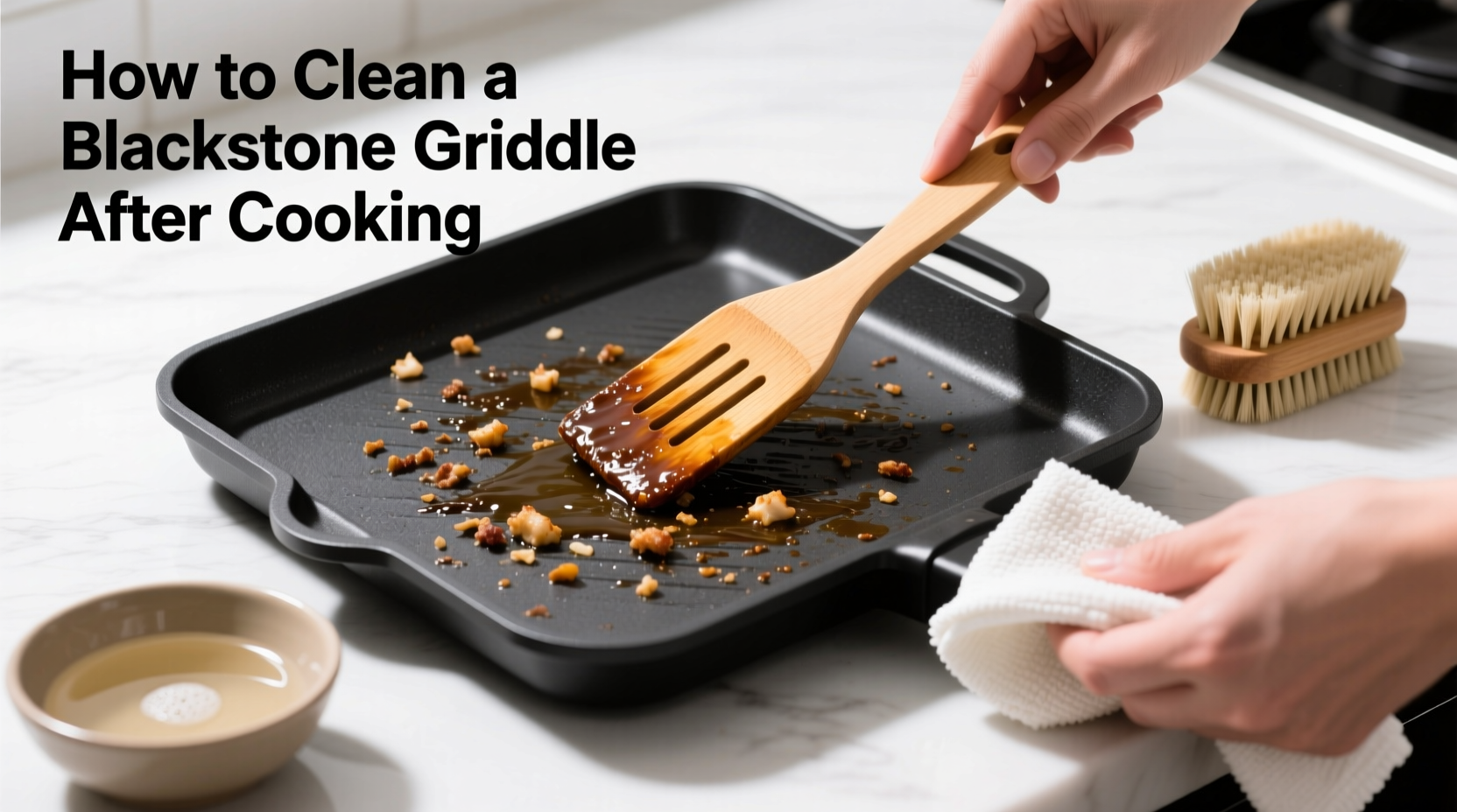 how to clean a blackstone griddle after cooking