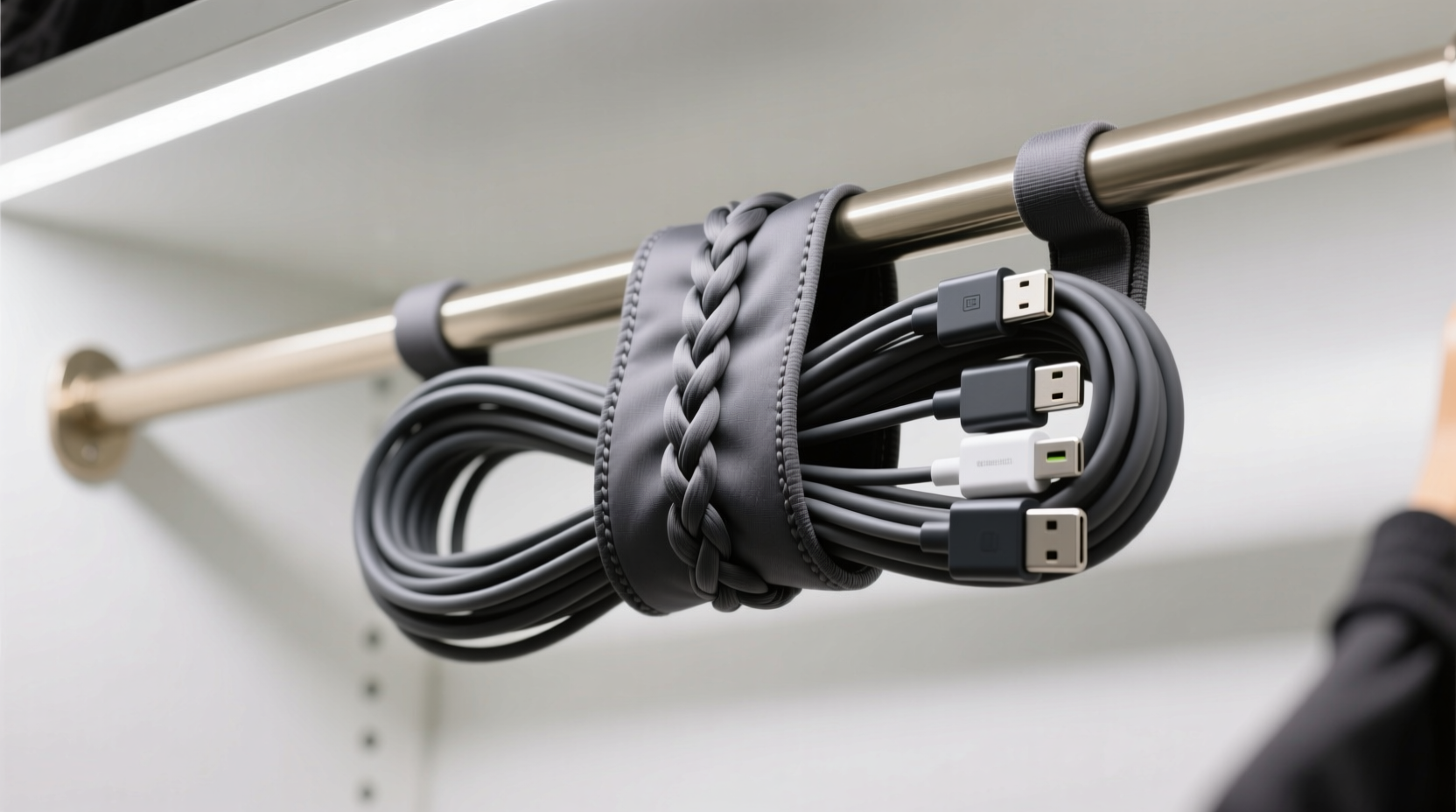 closet cable management braided sleeve vs kit