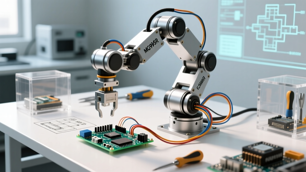 Building a 6-DOF Arduino Robot Arm: Precision Wiring, Kinematics, and Code