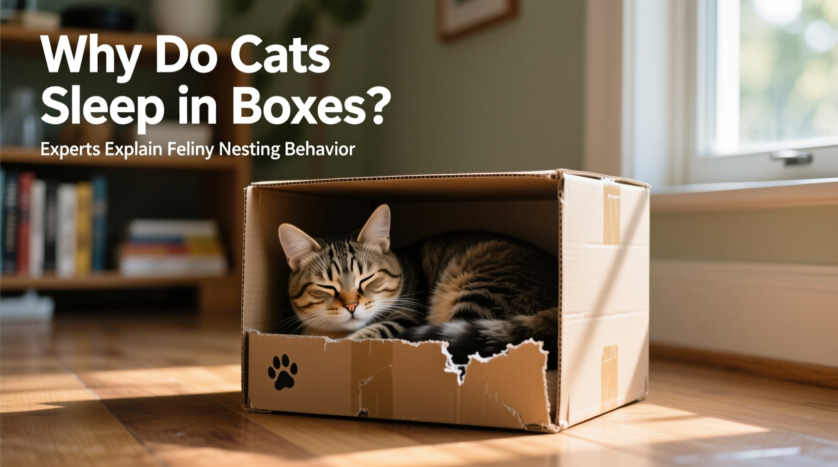 why do cats sleep in boxes experts explain feline nesting behavior