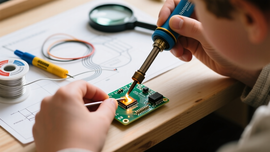How to Solder Through Hole Electronic Components for Beginners