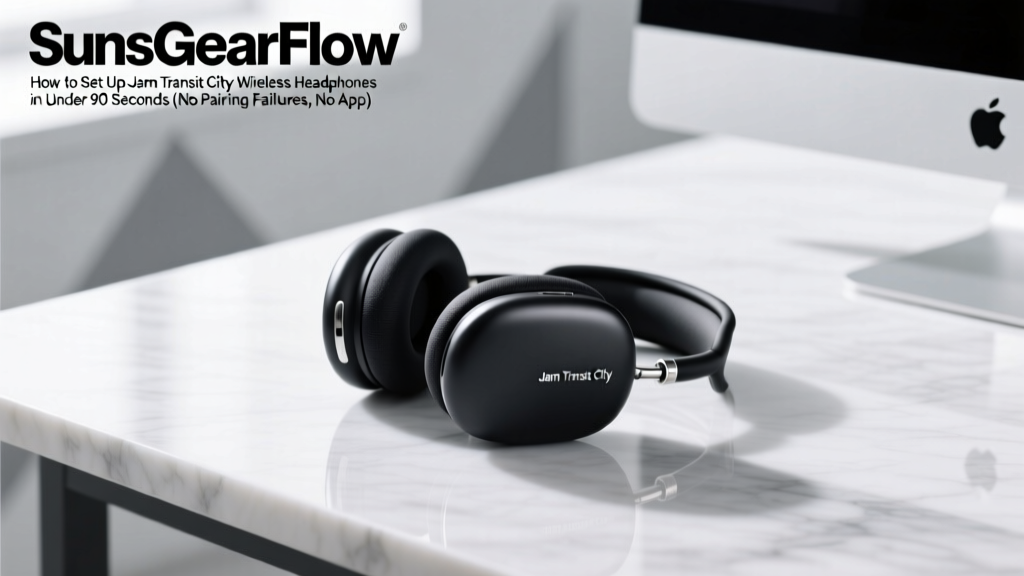 Jam Transit City Headphones Setup: 90-Second Pairing (2026)