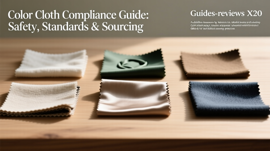 Color Cloth Compliance Guide: Safety, Standards & Sourcing