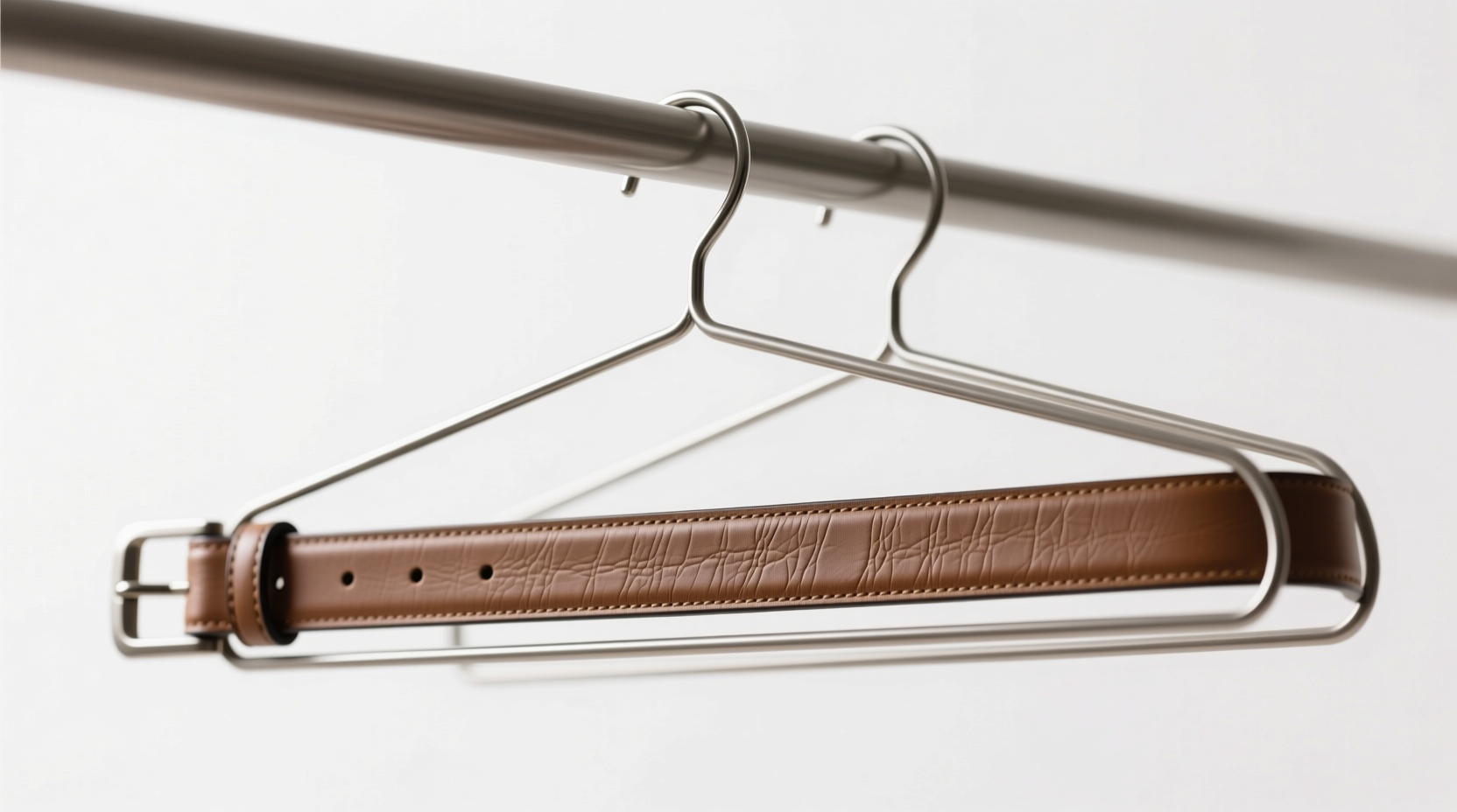 belt rack vs looped hanger bar which saves leather belts