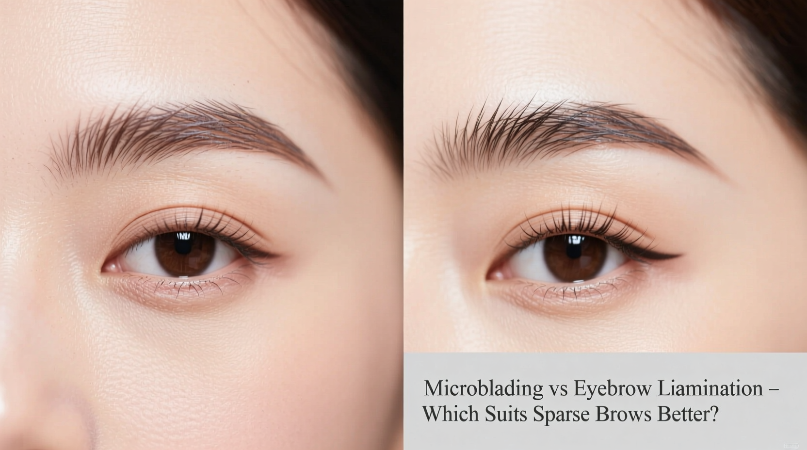 microblading vs eyebrow lamination which trend suits sparse brows better