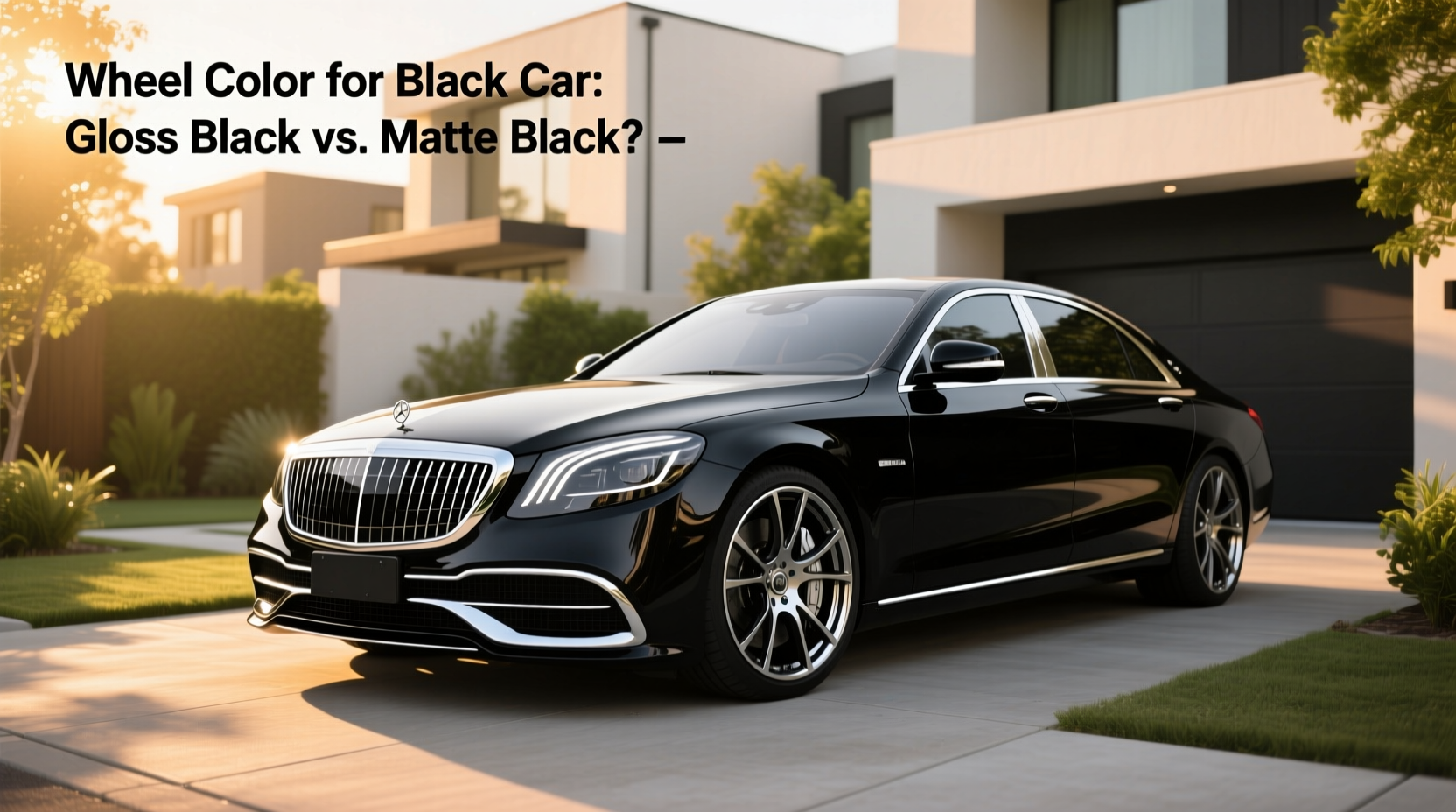 How to Choose Wheel Color for Black Car: Gloss vs Matte Black?