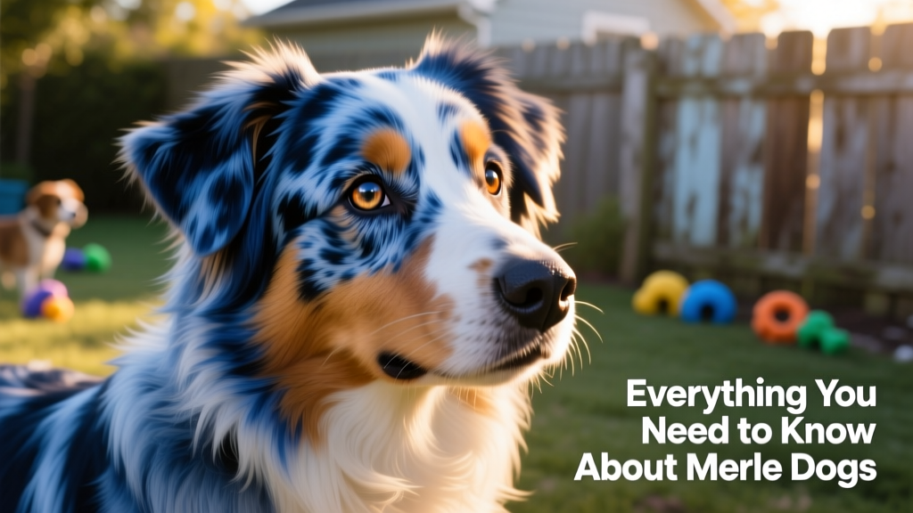 Close-up of an Australian Shepherd with blue merle coat, expressive eyes, and alert expression