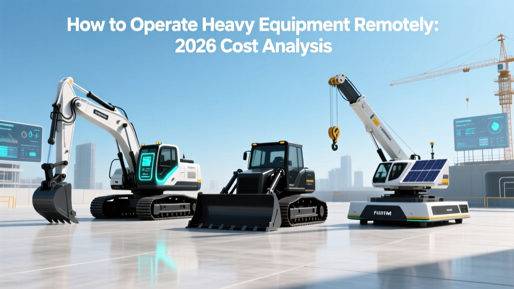 How to Operate Heavy Equipment Remotely: 2026 Cost Analysis
