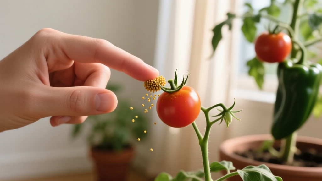Hand-Pollinate Indoor Plants: Boost Tomato & Pepper Yields