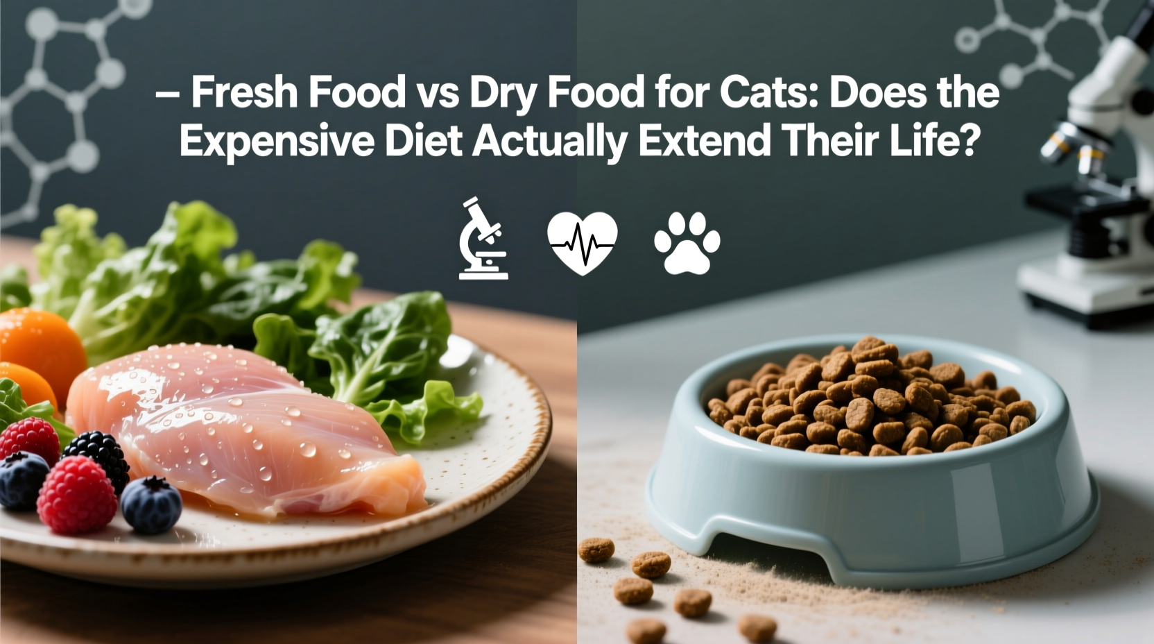 fresh food vs dry food for cats is the expensive diet actually extending their life