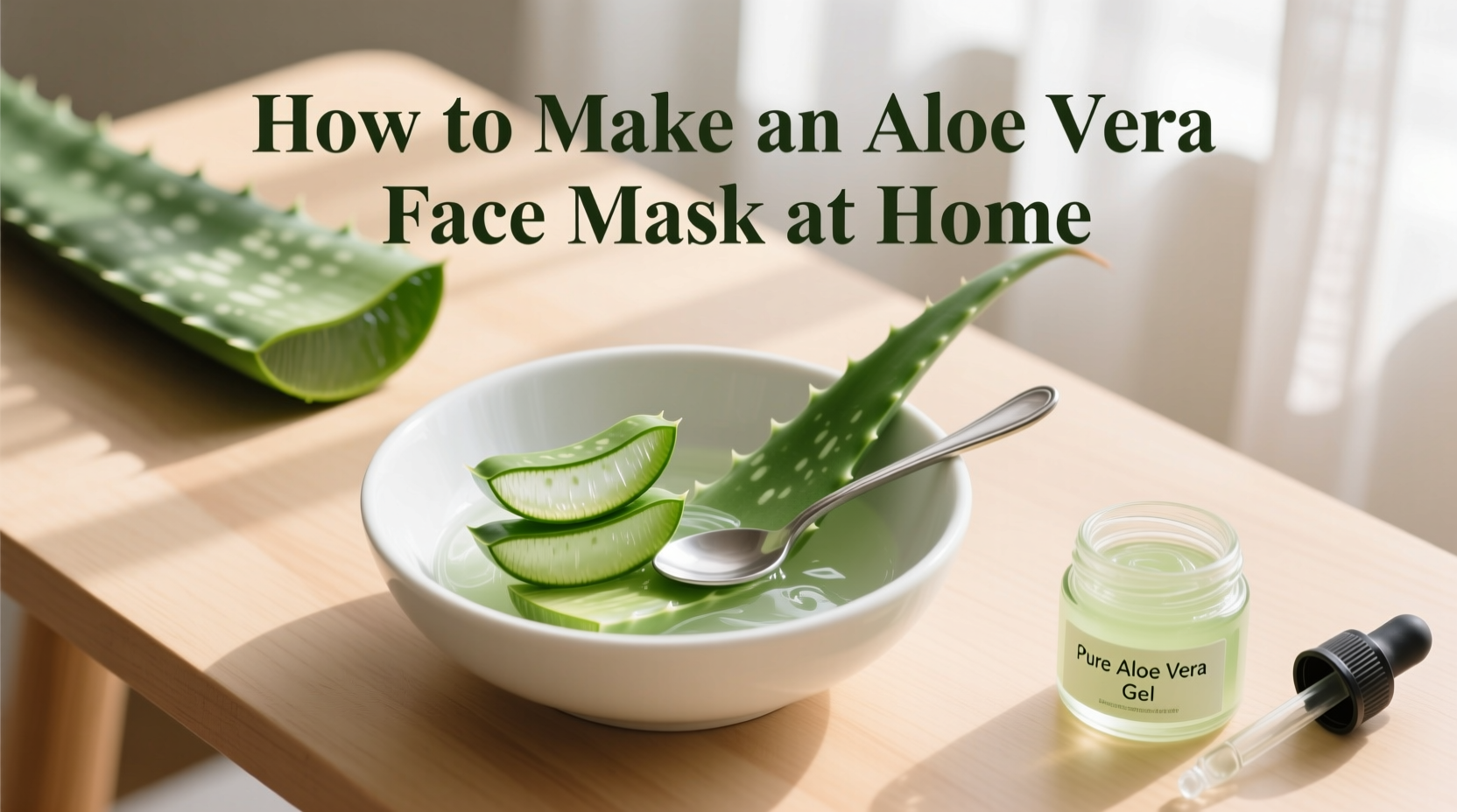 5 DIY Aloe Vera Face Masks | TheHomeSprouts