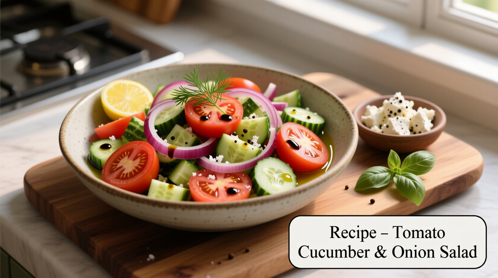 Perfect Tomato Cucumber Onion Salad Recipe in 15 Minutes