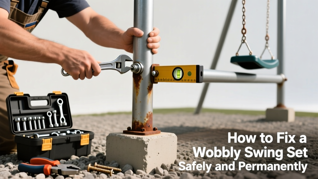 How to Fix a Wobbly Swing Set Safely and Permanently
