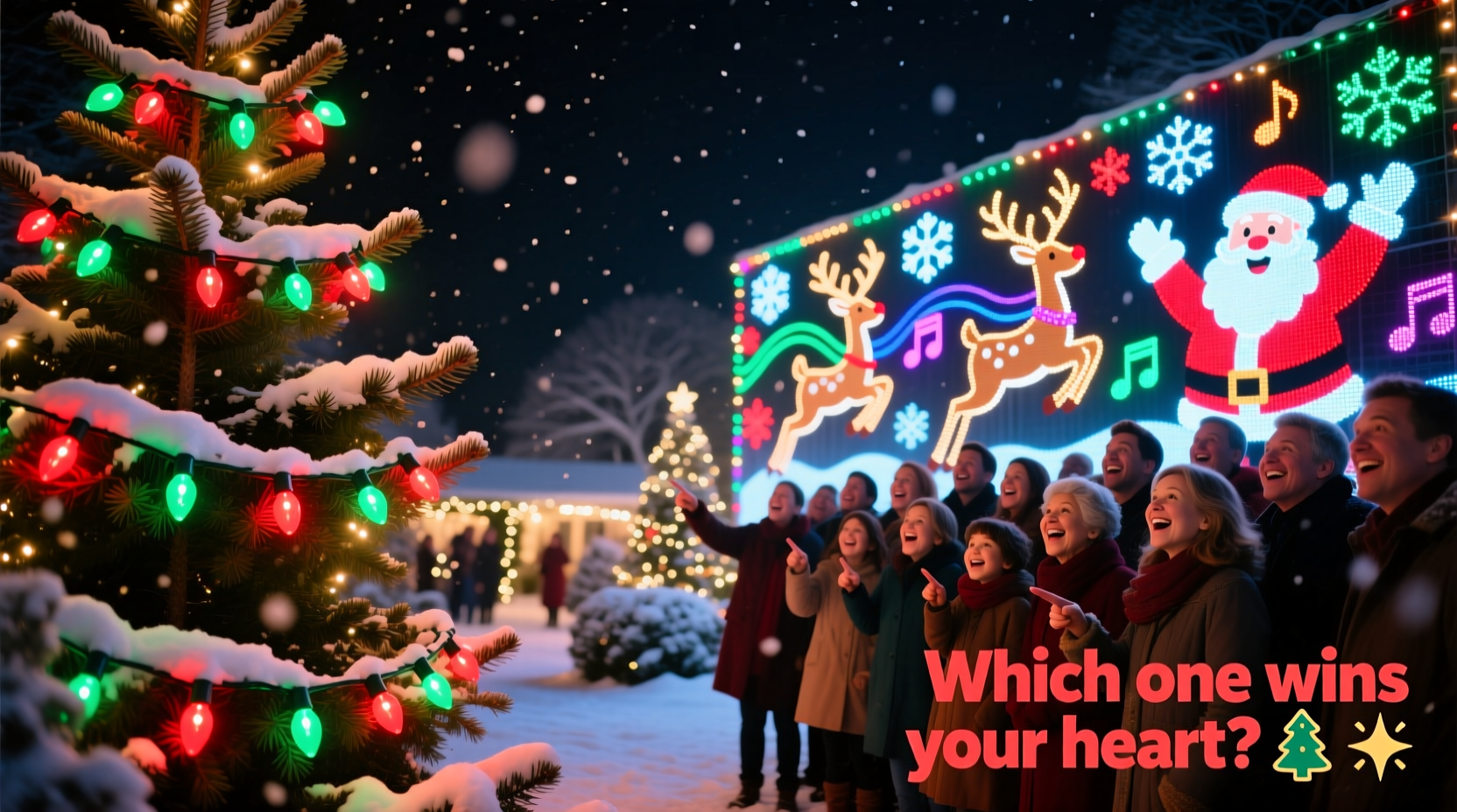 programmable vs static christmas light displays which wows more guests