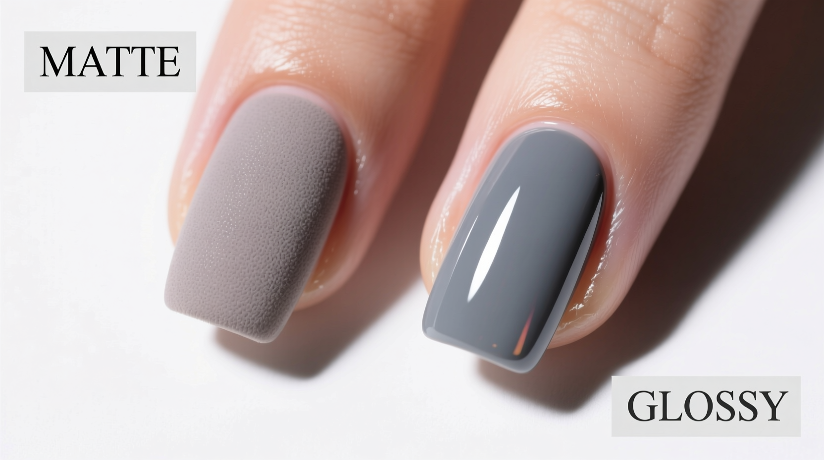 how to choose between matte and glossy nail polish finishes that last