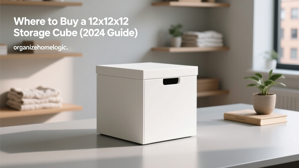 Where to Buy a 12x12x12 Storage Cube (2024 Guide)