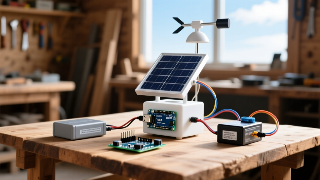 Sizing a Battery and Solar Panel for a Solar Powered Arduino Weather Station