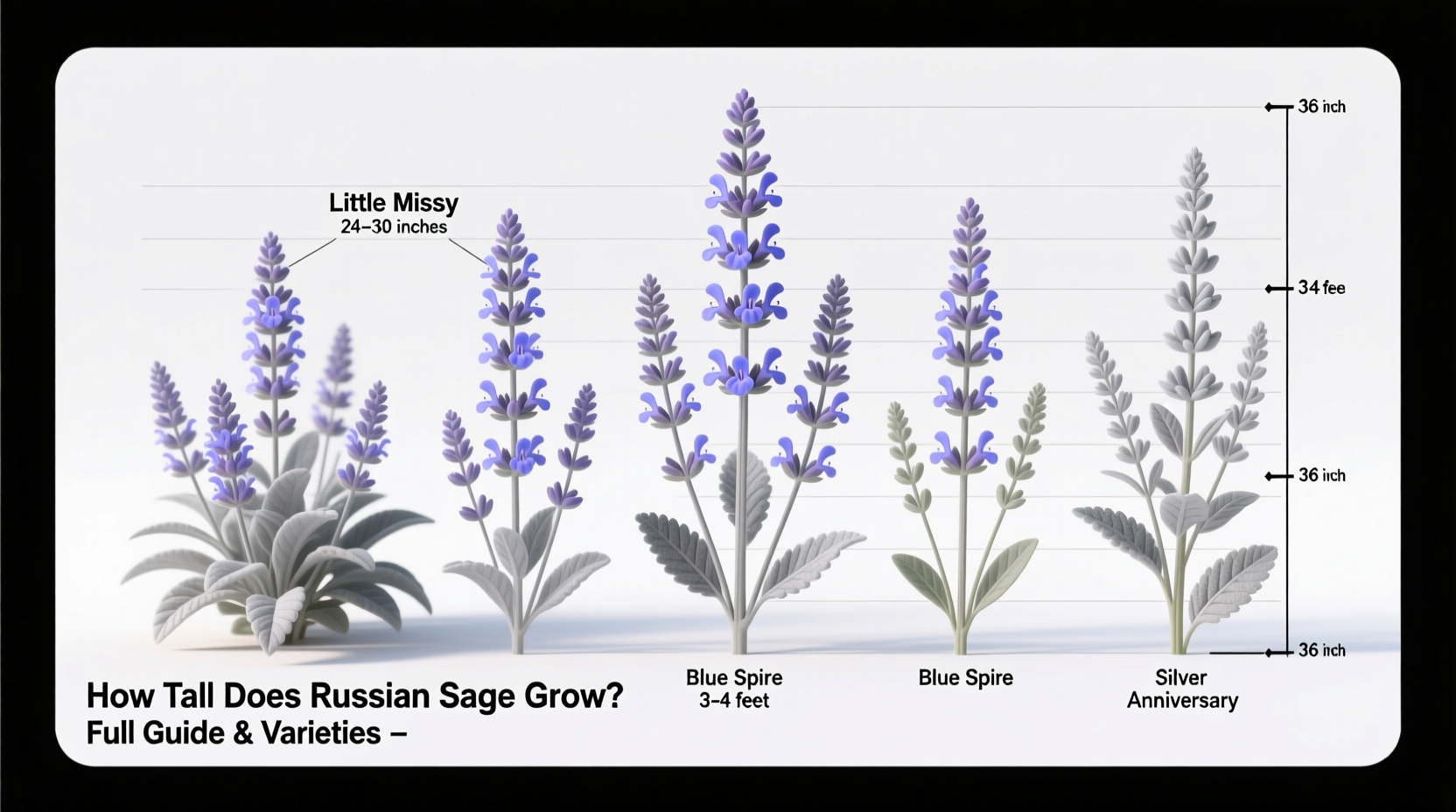 Russian Sage Height Guide | TheHomeSprouts