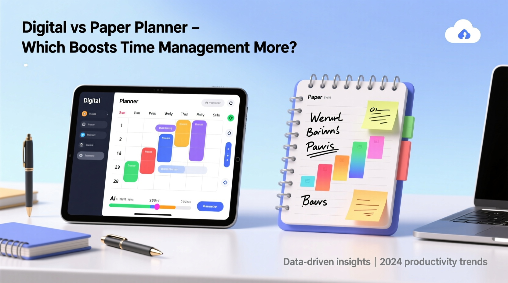 digital planner vs paper planner which improves time management more