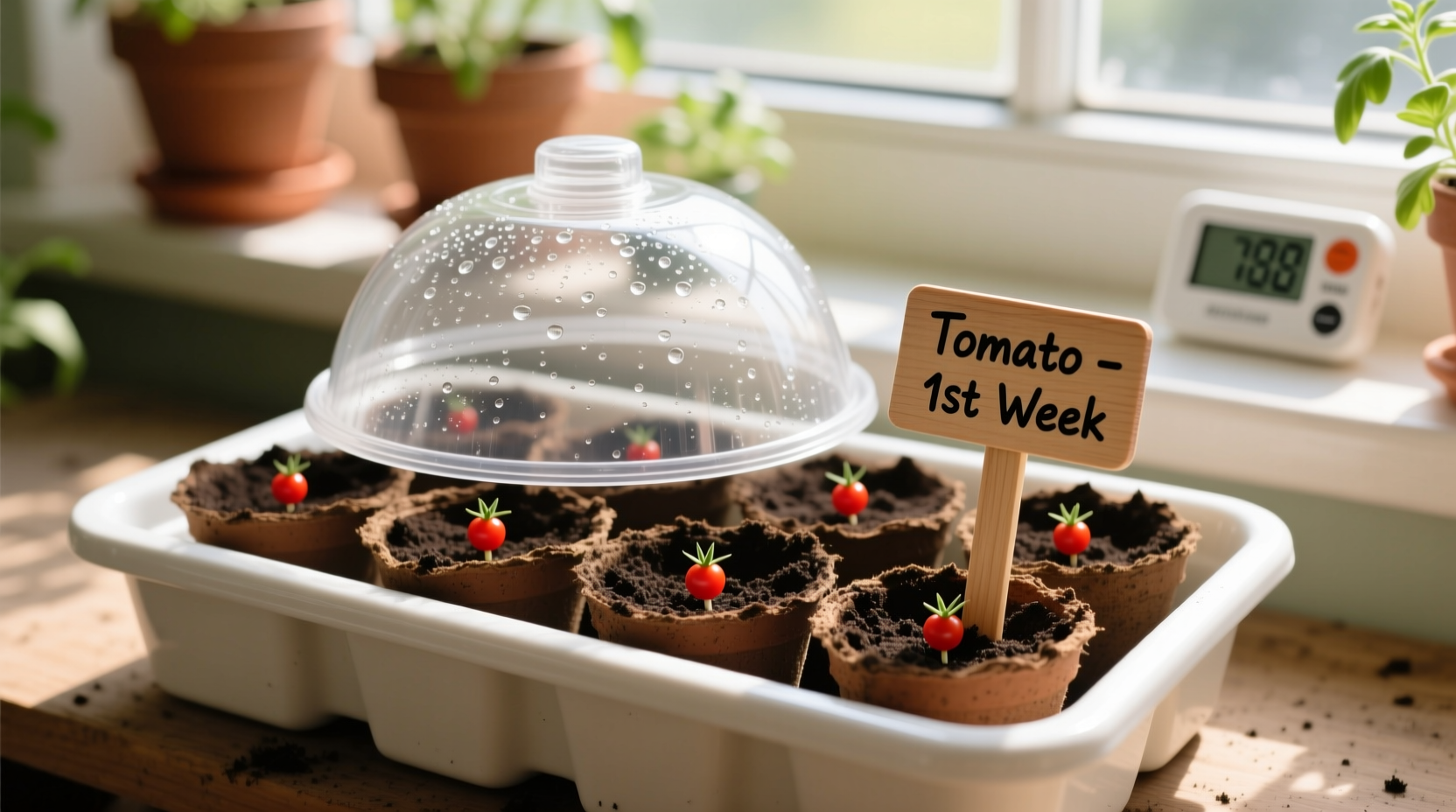 how to start tomato seeds indoors