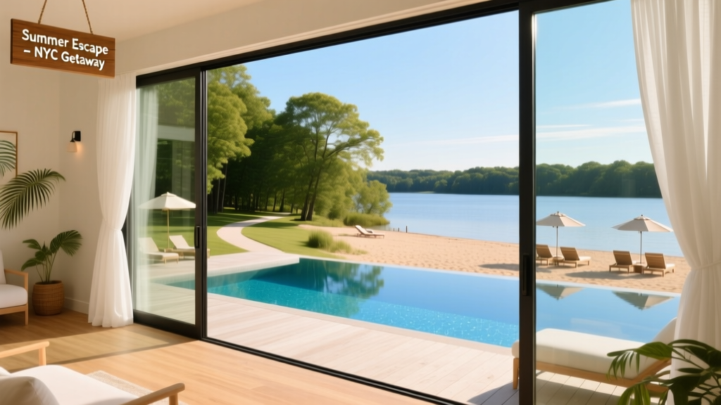 Summer-Friendly Airbnbs Near NYC With Access to Pools, Lakes, and Beaches