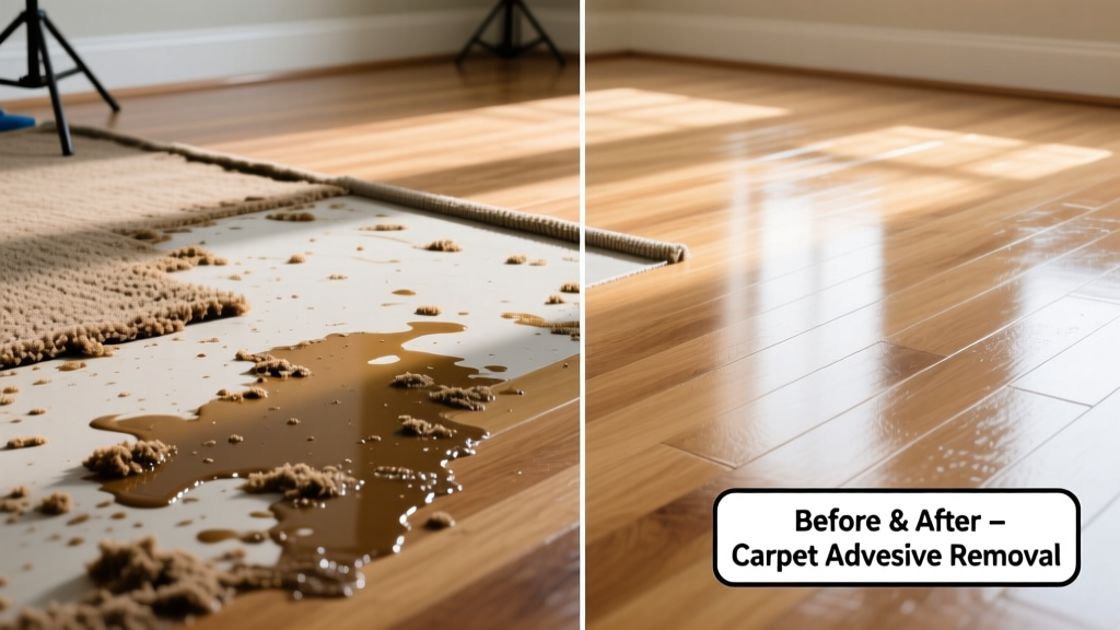 How to Remove Carpet Adhesive from Hard Floors & Walls