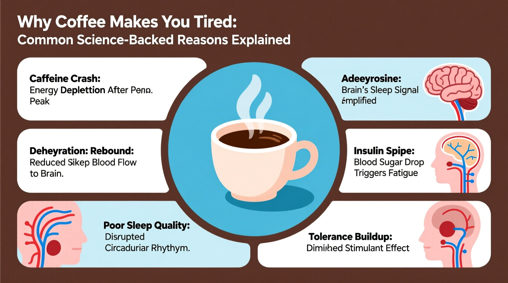 why does drinking coffee make me tired instead of alert common reasons explained