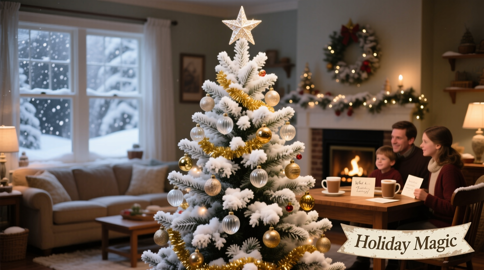 what a flocked christmas tree