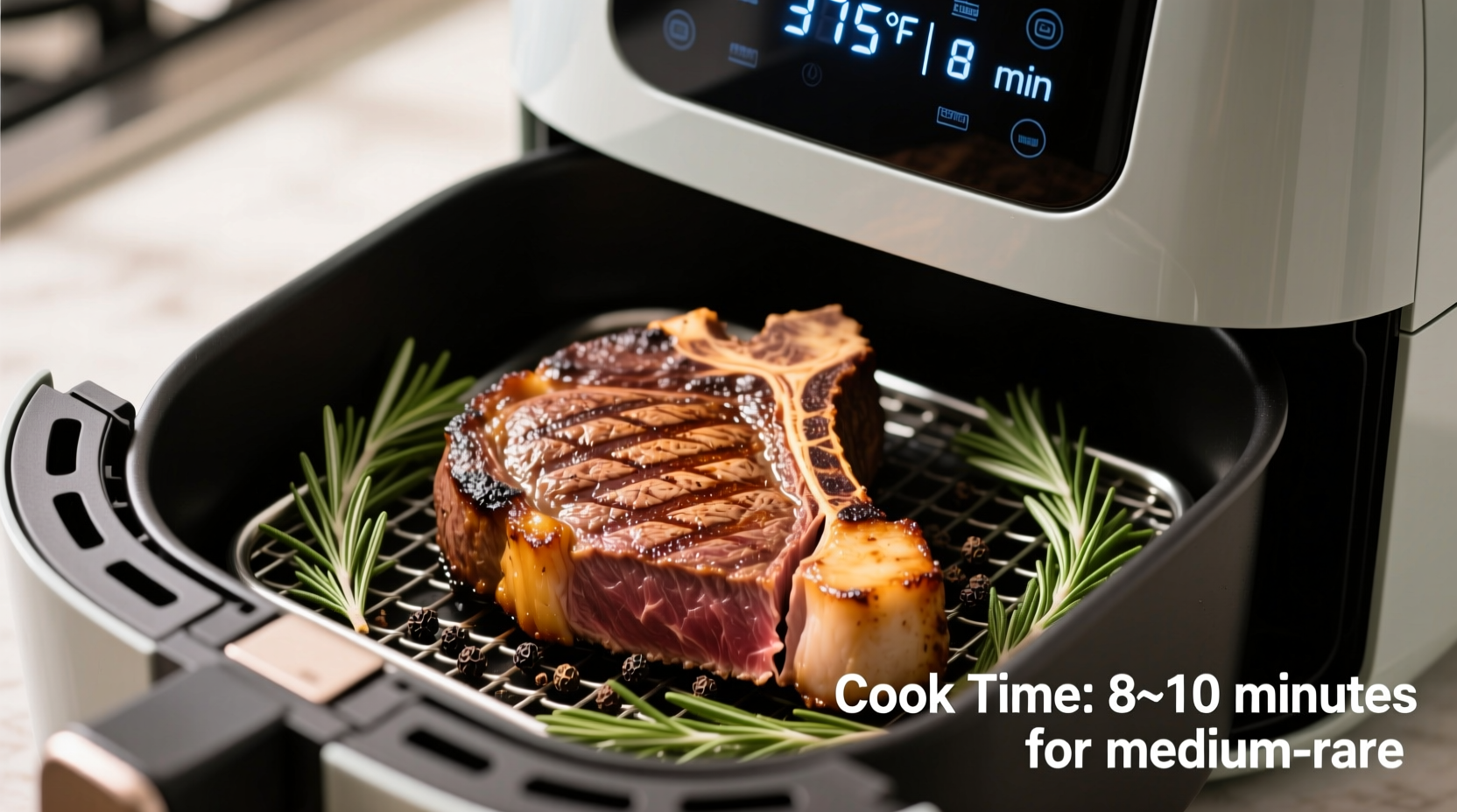 how long to cook steak in air fryer