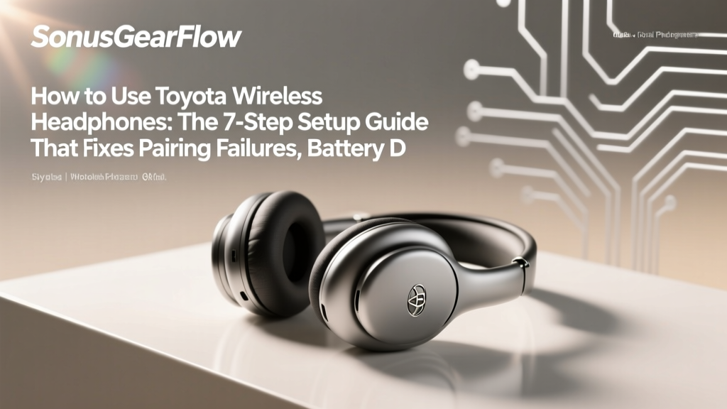 Toyota Wireless Headphones: Setup & Troubleshooting