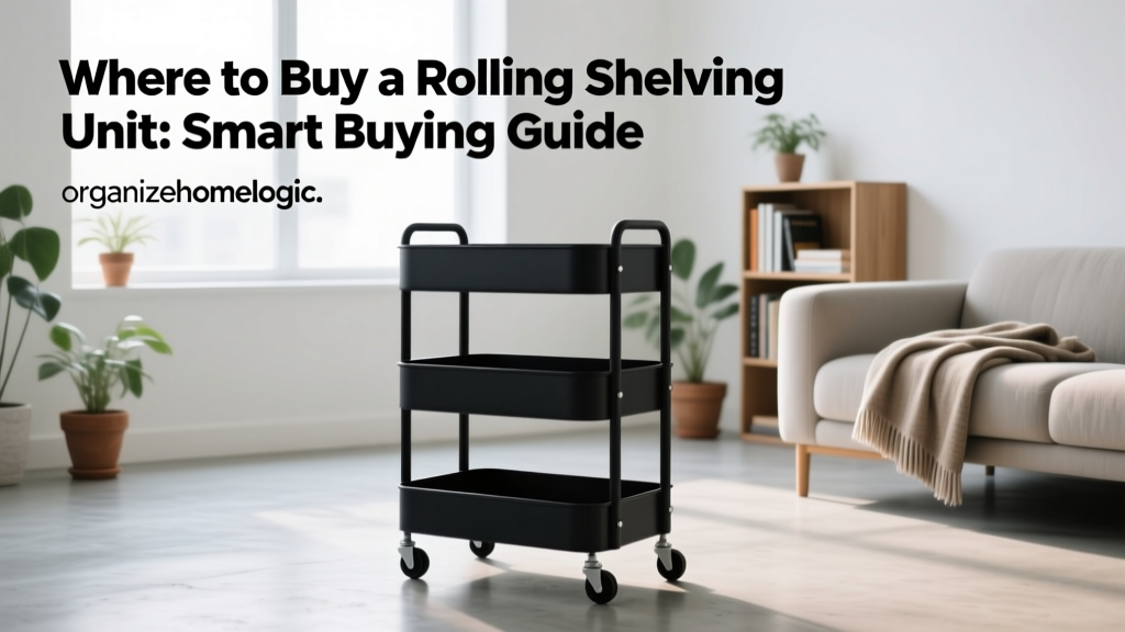 Where to Buy a Rolling Shelving Unit: Smart Buying Guide