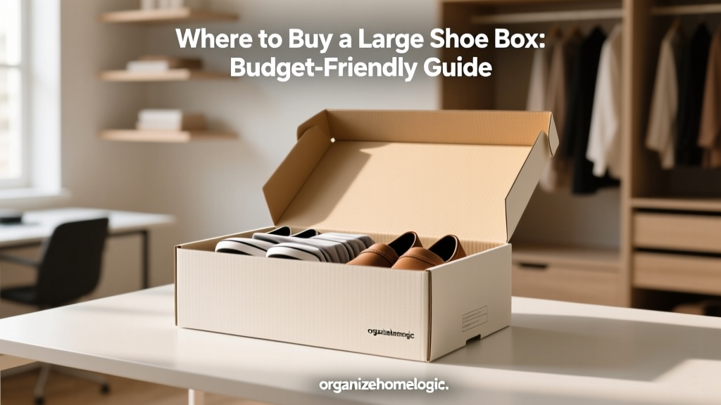 Where to Buy a Large Shoe Box: Budget-Friendly Guide