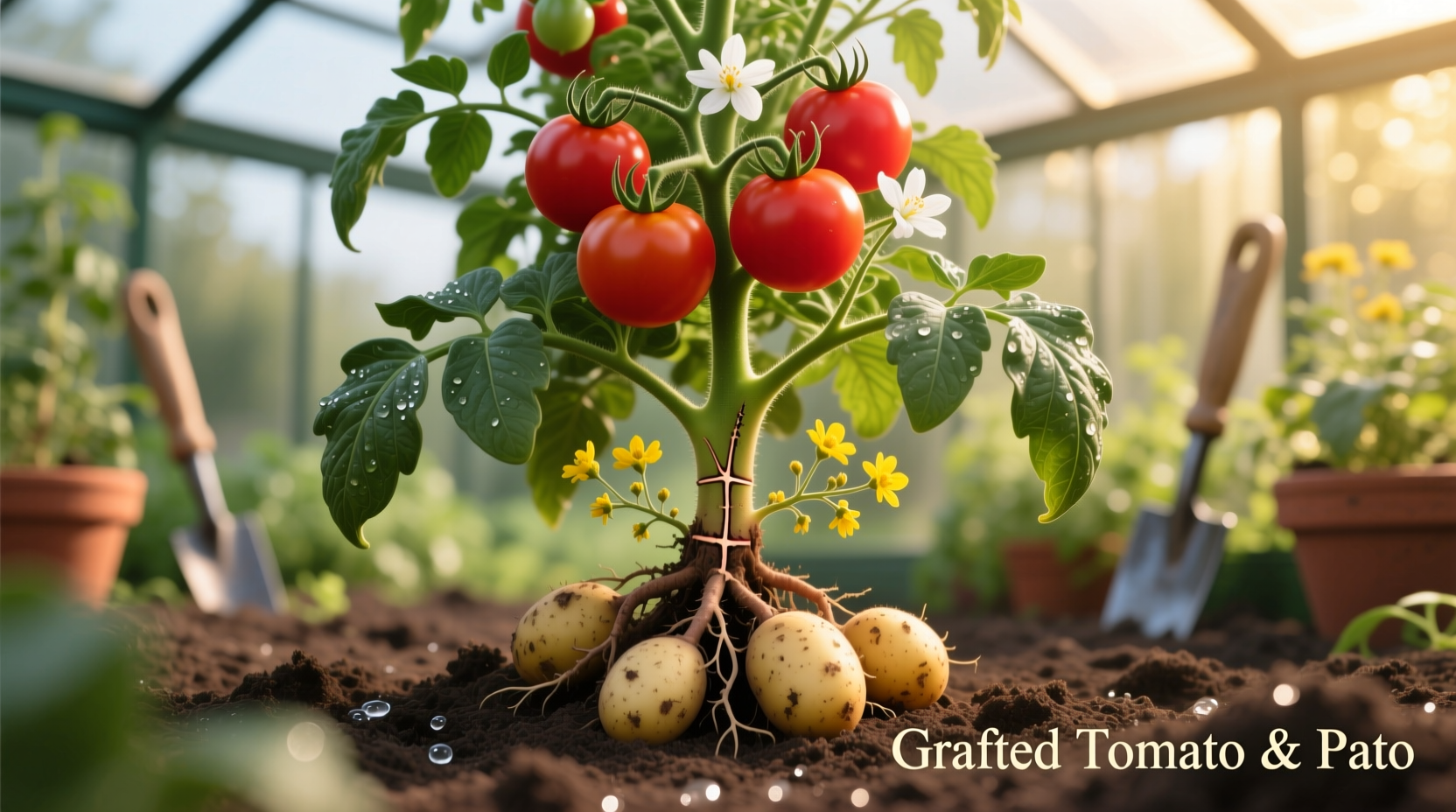 Grafted Tomato and Potato Plant: Grow Two Crops in One