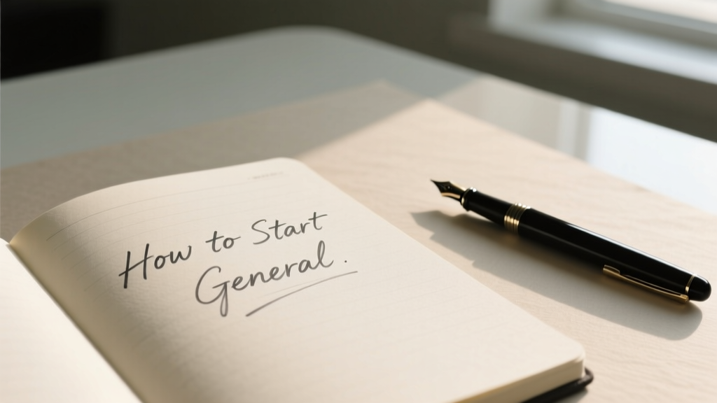 How To Start General: A Practical, No-Fluff Blueprint for Launching Your First Business