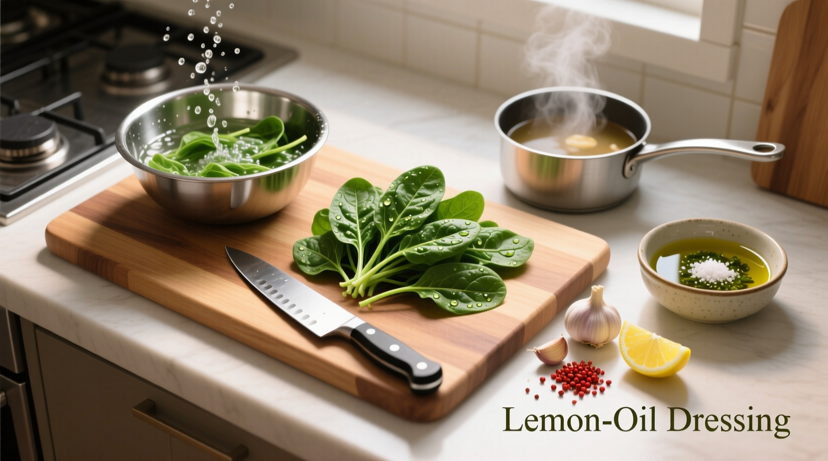 how to cook and prepare fresh spinach