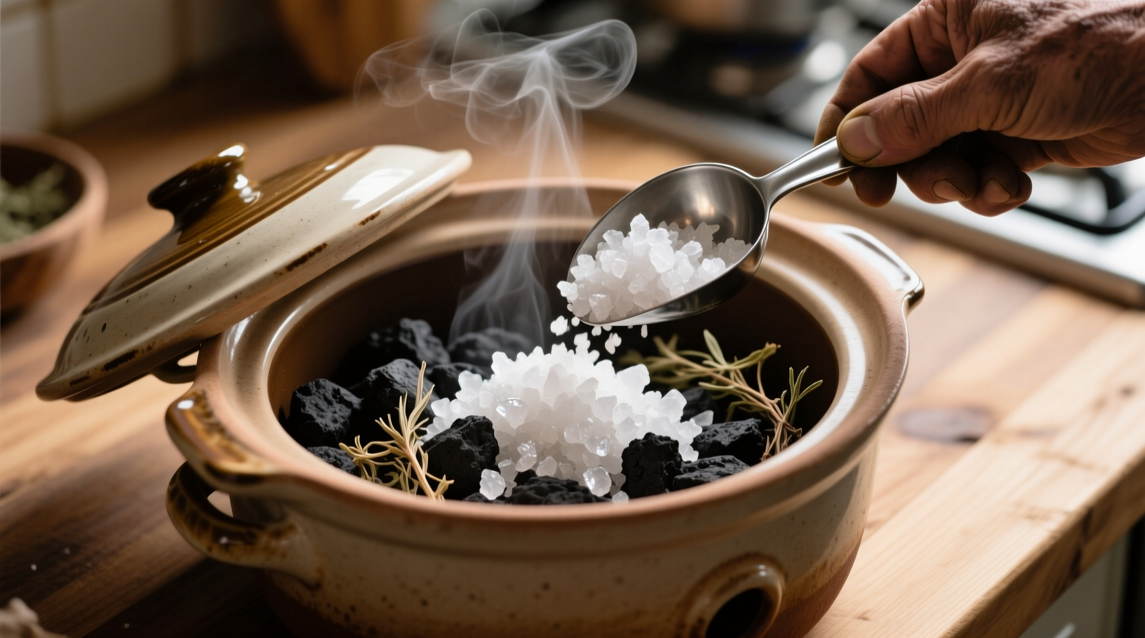 make flaky finishing salt in your slow cooker or instan