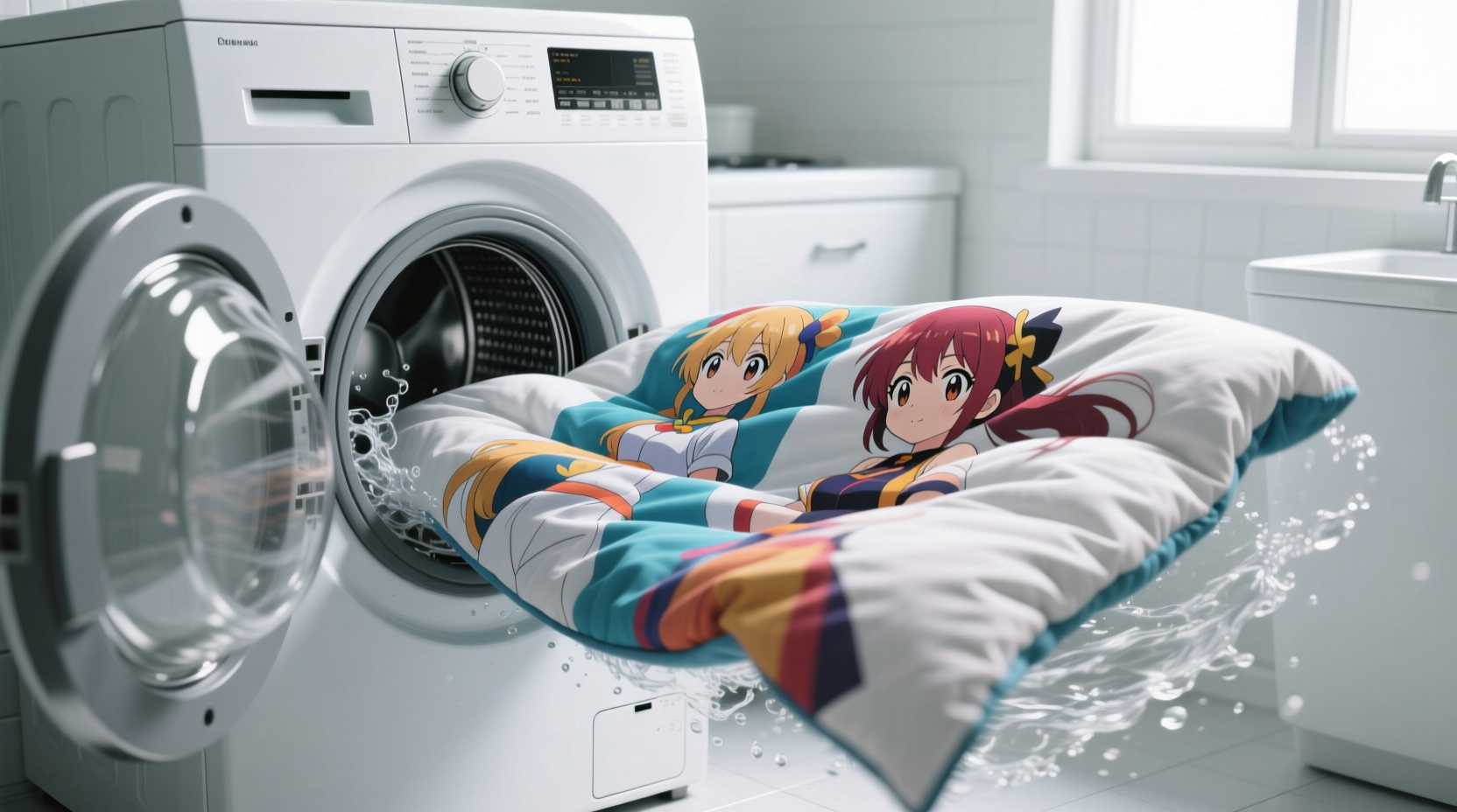 how to wash a reversible anime duvet cover